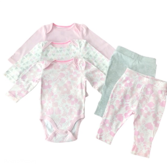 cloud island Other - Set of Three Long-sleeves Onesies / Two Pants.